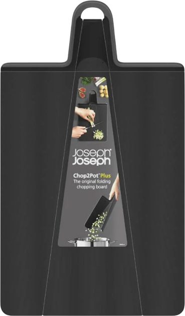 Deska do krojenia Joseph Joseph Chop2Pot składana czarna 45x26.3 cm (5028420005097) - obraz 4