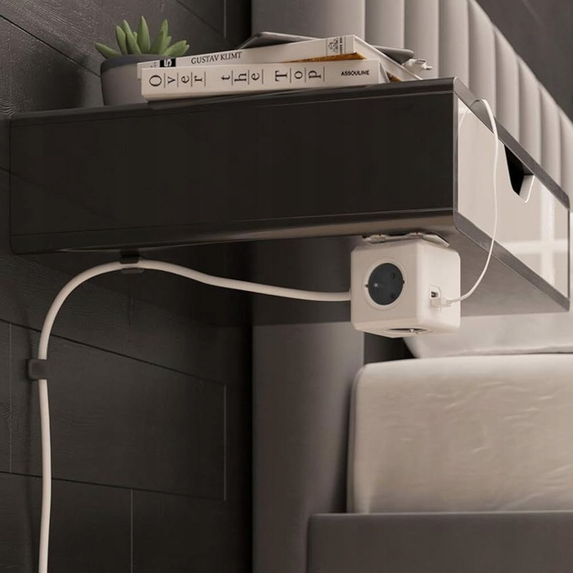 Розгалужувач мережі Cubenest PowerCube Extended USB A+C PD 20W Gray (PC420GY) - зображення 3