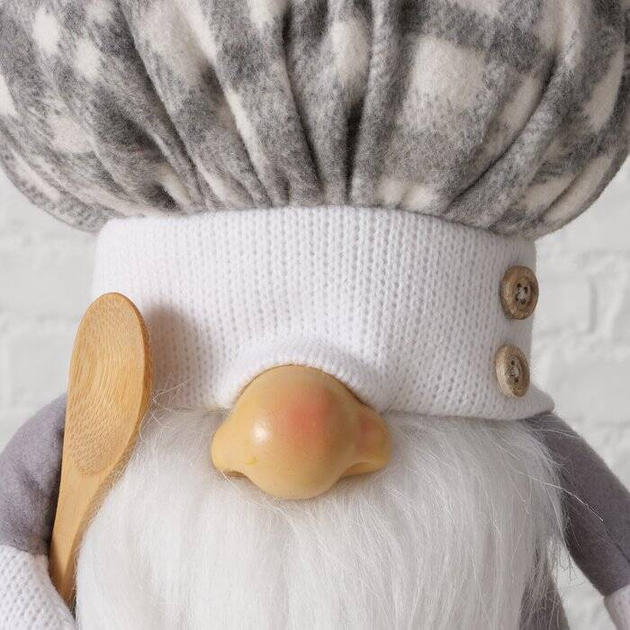 Фігурка кухаря Boltze COOKY текстильна сіра 28 см (5902973444315) - зображення 8
