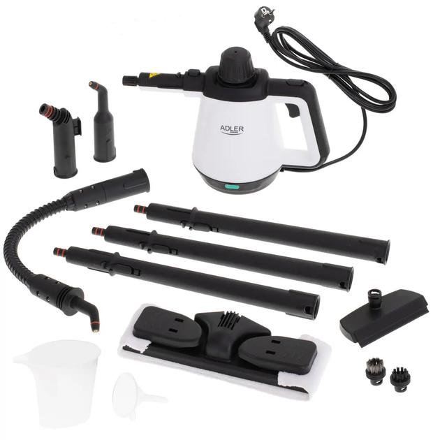 Пароочисник відпарювач з комплектом насадок Adler Steam Cleaner 3.5 Бар 450 мл AD 7038 - изображение 7