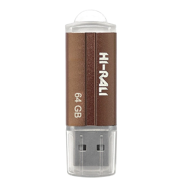 Флешка Hi-Rali 64GB Corsair бронза - изображение 2