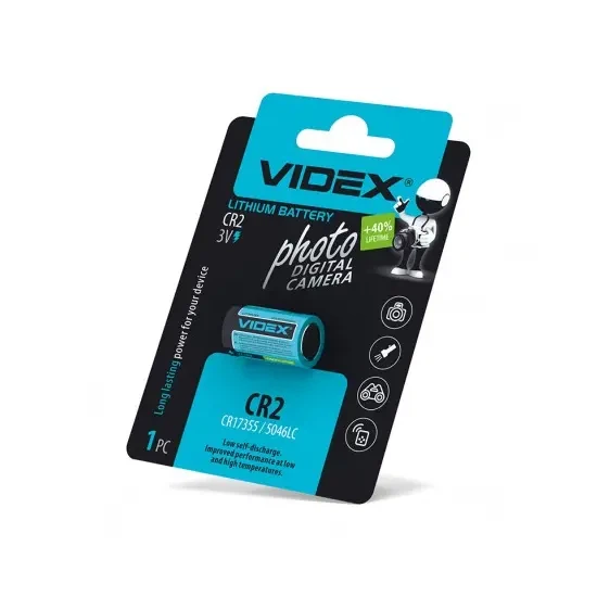 Батарейка Videx CR2 Lithium - Фото 2 Батарейка Videx CR2 Lithium - зображення 2