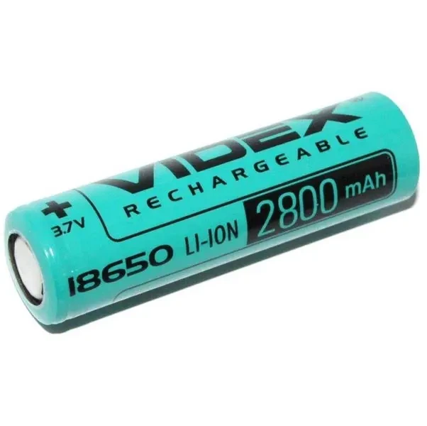Акумулятор Літієвий Videx 18650 2800mAh 3.7V без захисту - изображение 2