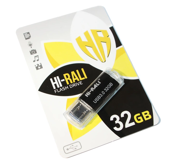 Флешка Hi-Rali 32GB Corsair чорний - зображення 2