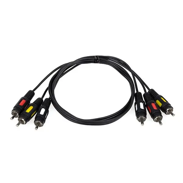 Кабель ATCOM 3RCA-3RCA 0.8m PE 10808 - Фото 1 Кабель ATCOM 3RCA-3RCA 0.8m PE 10808 - зображення 1