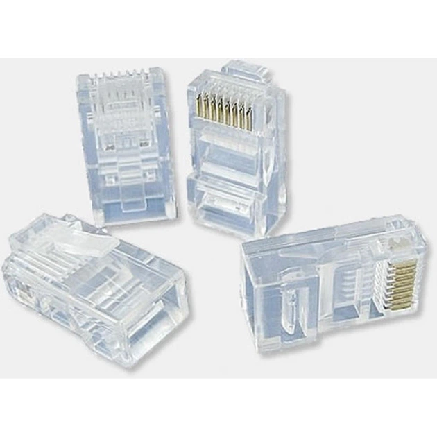 Конектор ATCOM RJ45 8p8c 100шт у пакеті білі 3796 - Фото 4 Конектор ATCOM RJ45 8p8c 100шт у пакеті білі 3796 - зображення 4