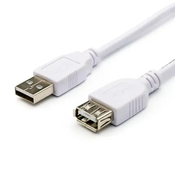 Кабель подовжувач ATCOM USB AM - USB AF 1.8m white 3789 - Фото 2 Кабель подовжувач ATCOM USB AM - USB AF 1.8m white 3789 - зображення 2
