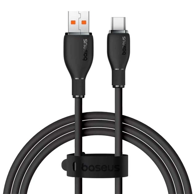 Кабель Baseus USB AM - Type-C Pudding Series P10355703111-00 100W 1.2m Black - зображення 2