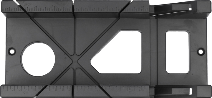 Skrzynka uciosowa plastikowa z piłą YATO 300x140x70 mm 50-54 HRC 12 TPI kąt 45°, 90° (YT-3150) - obraz 3
