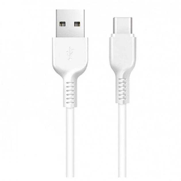 Кабель HOCO X20 USB to Type-C 3A, 1m, PVC, TPE connectors, White (6957531068853) - Фото 1 Кабель HOCO X20 USB to Type-C 3A, 1m, PVC, TPE connectors, White (6957531068853) - зображення 1
