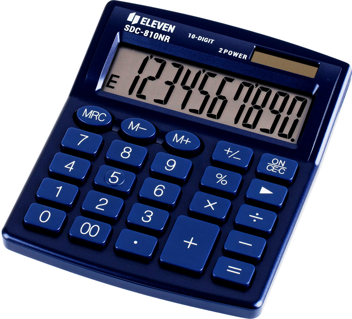 Калькулятор Eleven 10-розрядний Dark Blue (SDC-810NRNVE) - зображення 1