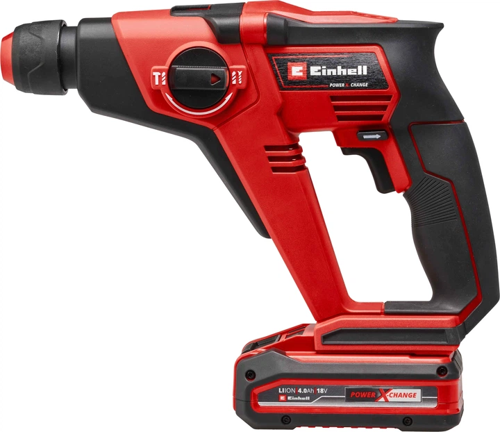 Перфоратор акумуляторний Einhell X-Change TE-HD 18/12 Li - Solo (4513970) - Фото 2 Перфоратор акумуляторний Einhell X-Change TE-HD 18/12 Li - Solo (4513970) - изображение 2