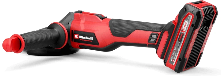 Кутова шліфмашина акумуляторна безщіткова Einhell Professional X-Change TP-AG 18/125 F Li BL - Solo (4431175) - Фото 3 Кутова шліфмашина акумуляторна безщіткова Einhell Professional X-Change TP-AG 18/125 F Li BL - Solo (4431175) - изображение 3