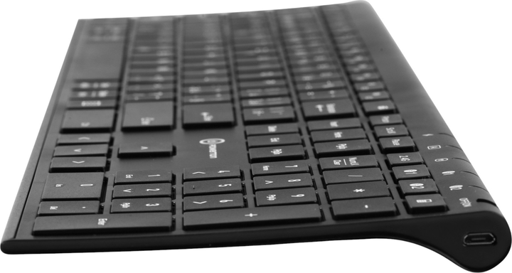 Klawiatura bezprzewodowa Powerton UltraSlim Multi-Device Bluetooth Black (WPKBUS-B CZSK) - obraz 6