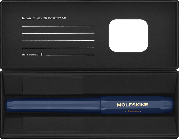 Чорнильна ручка Moleskine x Kaweco Синя M Чорнила Сині (8056598854923) - зображення 3