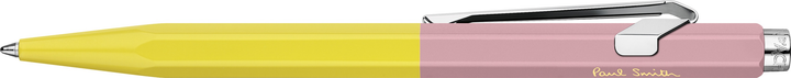 Ручка кулькова Caran d'Ache 849 Paul Smith Chartreuse Yellow & Rose Pink Синя 1 мм в металевому пеналі (7630002353250) - зображення 2
