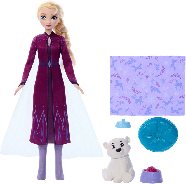 Набір Disney Frozen з лялькою Ельза та маленьким ведмежам Крижане серце (JFG16) (194735295920) - зображення 3