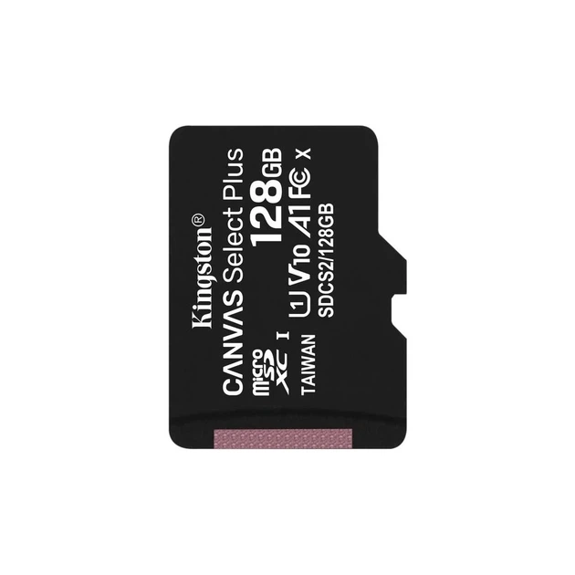 Карта памяти Kingston microSDXC 128GB Canvas Select Plus Class 10 UHS-I U1 V10 A1 - изображение 3