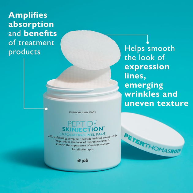 Pady do twarzy Peter Thomas Roth Peptide Skinjection 60 szt (670367020340) - obraz 3