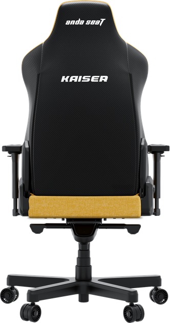 Крісло ігрове Anda Seat Kaiser 3E XL Bright Yellow Fabric (AD23YC-XL-09-Y-CF-Y01) - зображення 4