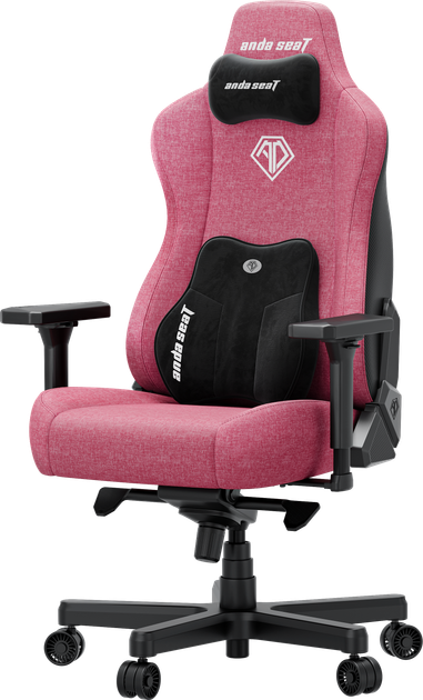 Fotel gamingowy Anda Seat Kaiser 3E XL Pink Fabric (AD23YC-XL-09-P-CF-P01) - Zdjęcie 3 Fotel gamingowy Anda Seat Kaiser 3E XL Pink Fabric (AD23YC-XL-09-P-CF-P01) - obraz 3