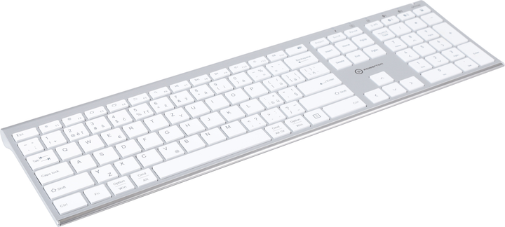 Klawiatura bezprzewodowa Powerton UltraSlim Multi-Device Bluetooth Silver (WPKBUS-S CZSK) - obraz 4