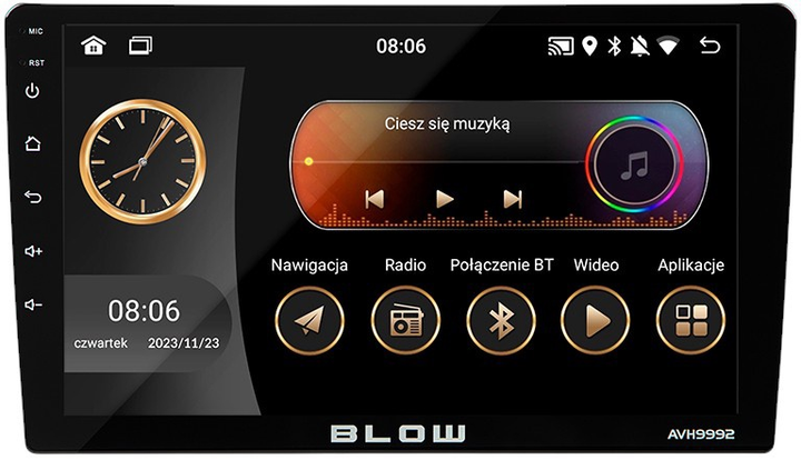Radio samochodowe Blow AVH-9992 2DIN 9" (78-345#) (5900804134794) - obraz 1