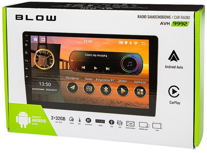 Radio samochodowe Blow AVH-9992 2DIN 9" (78-345#) (5900804134794) - obraz 6