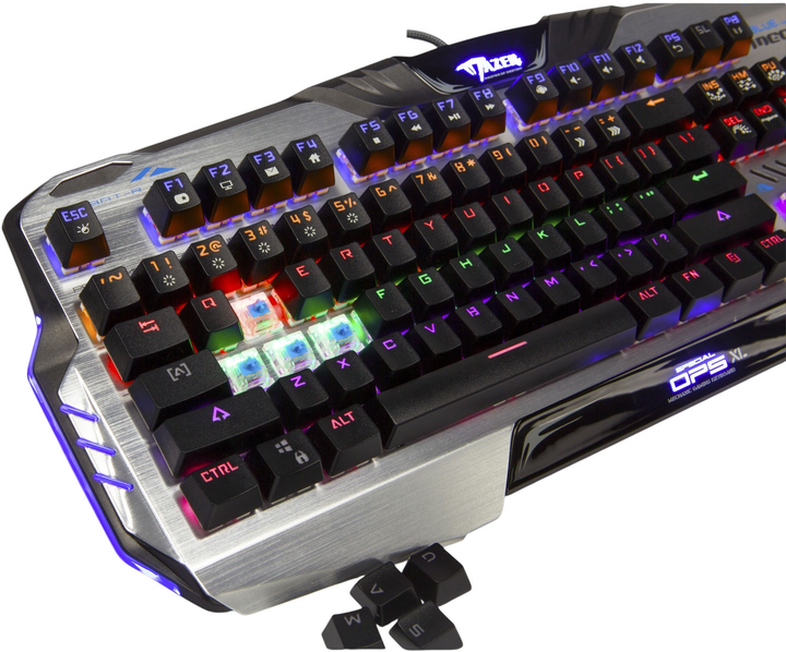 Клавіатура дротова E-blue Mazer Mechanical 729 Brown Switches USB Silver (EKM729BTCZ-IU) - зображення 6