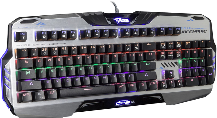 Клавіатура дротова E-blue Mazer Mechanical 729 Blue Switches USB Silver (EKM729BTCZ-IU) - зображення 3