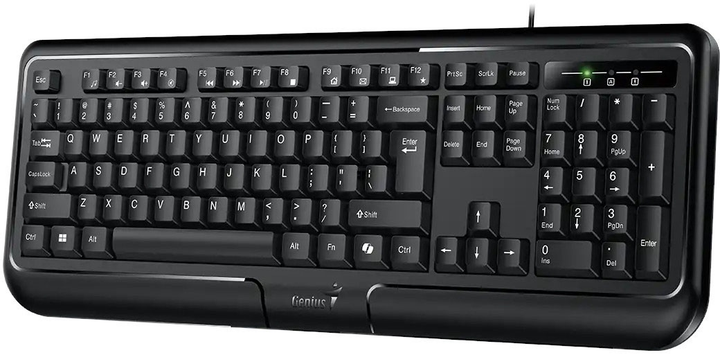 Klawiatura przewodowa Genius KB-118 II Copilot USB Black (31310051411) - obraz 3