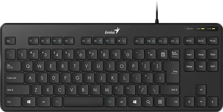 Klawiatura przewodowa Genius LuxeMate 110 USB Black (31300012402) - obraz 1