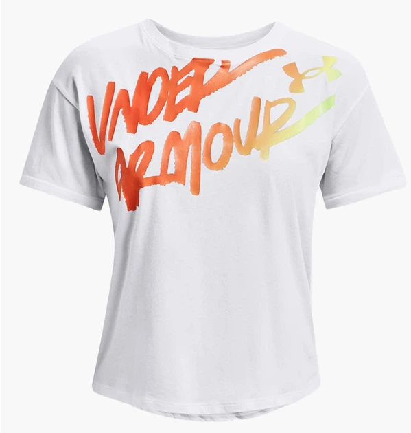 Футболка женская Under Armour Live Chroma Graphic Tee White M Білий 1366006-100 - Фото 1 Футболка женская Under Armour Live Chroma Graphic Tee White M Білий 1366006-100 - изображение 1