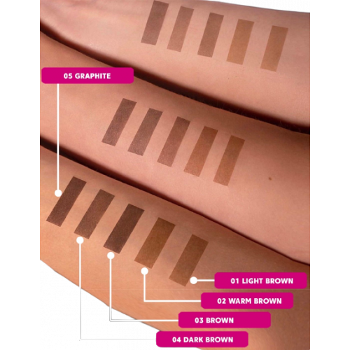03 brown ZOLA Краска для брів із колагеном Eyebrow Tint With Collagen, 15 мл - зображення 2