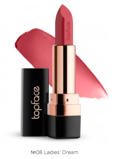 008 Помада для губ Topface Instyle Creamy Lipstick (Ladies' Dream) - PT156 - Фото 1 008 Помада для губ Topface Instyle Creamy Lipstick (Ladies' Dream) - PT156 - изображение 1