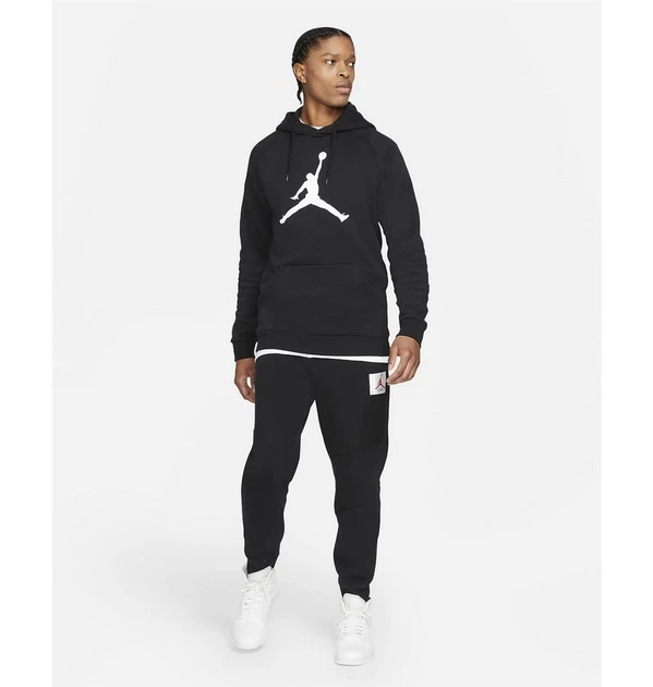 Кофта мужская Jordan Mens Air Jordan Jumpman Classic Fleece Hoodie XL Чорний DA6801-010 - Фото 7 Кофта мужская Jordan Mens Air Jordan Jumpman Classic Fleece Hoodie XL Чорний DA6801-010 - изображение 7