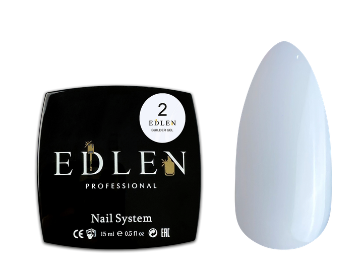 02 Моделюючий гель Builder gel Edlen 15 мл - Фото 1 02 Моделюючий гель Builder gel Edlen 15 мл - изображение 1