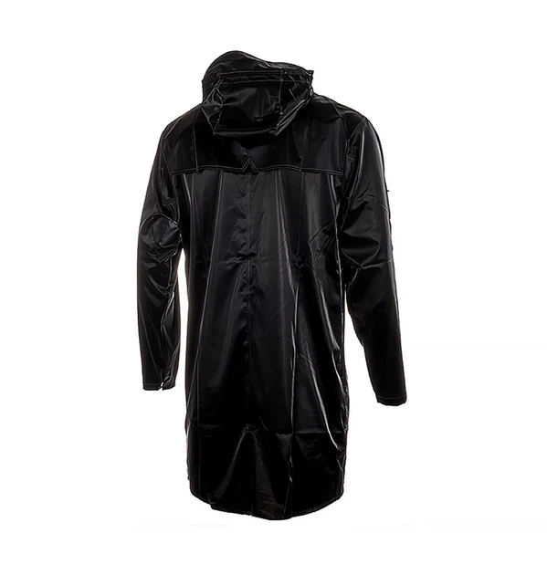 Куртка унісекс Rains Long Jacket Velvet XS/S Чорний 1202-VELVETBLACK - зображення 3
