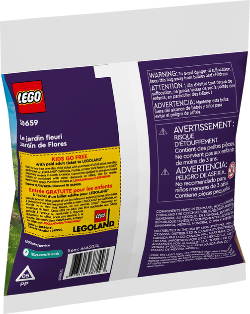 Zestaw klocków LEGO Friends Ogród pełen kwiatów 64 elementy (30659) - obraz 3