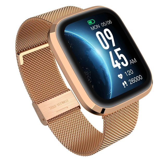 Cмарт-годинник Garett GRC Style Gold Steel (5904238484869) (955555906549579) - Уцінка - зображення 3