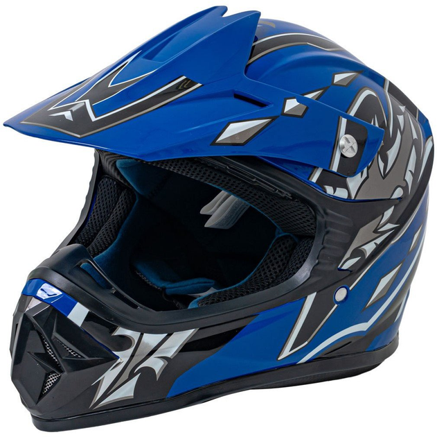 Kask Motocyklowy Enduro Niebieski rozmiar L (5903864984194) - obraz 4