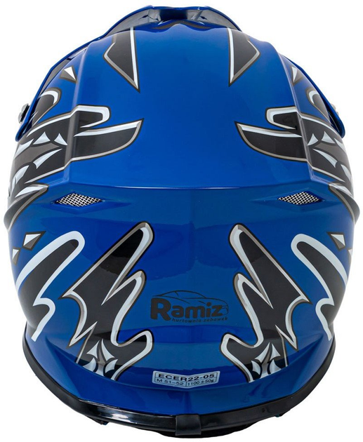 Kask Motocyklowy Enduro Niebieski rozmiar L (5903864984194) - obraz 6