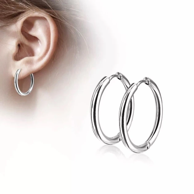 Серьги конго Spikes SE3065S-10 из нержавеющей стали (Диаметр: 10мм) - изображение 3