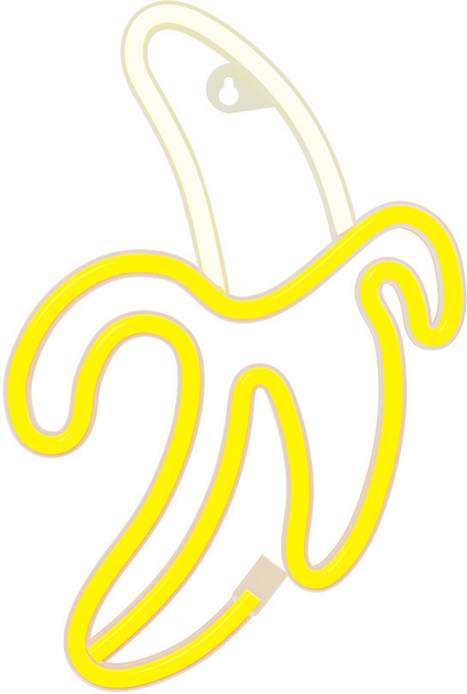 Dekoracyjny neon LED szyld Forever Light BANANA 28.5 x 19.6 cm (RTV100227) - obraz 1