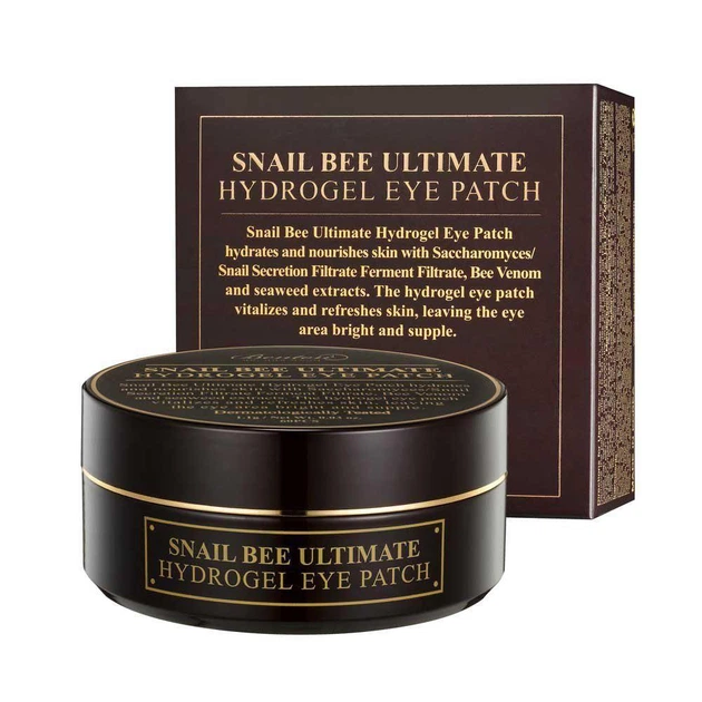 Гідрогелеві патчі з муцином равлика і бджолиною отрутою Benton Snail Bee Ultimate Hydrogel Eye Patch, 60 шт - Фото 1 Гідрогелеві патчі з муцином равлика і бджолиною отрутою Benton Snail Bee Ultimate Hydrogel Eye Patch, 60 шт - изображение 1