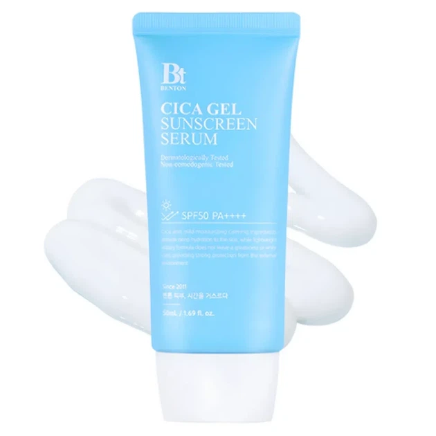 Зволожувальна сонцезахисна крем-сироватка з центелою Benton CICA Gel Sunscreen Serum SPF50, 50 мл - изображение 2