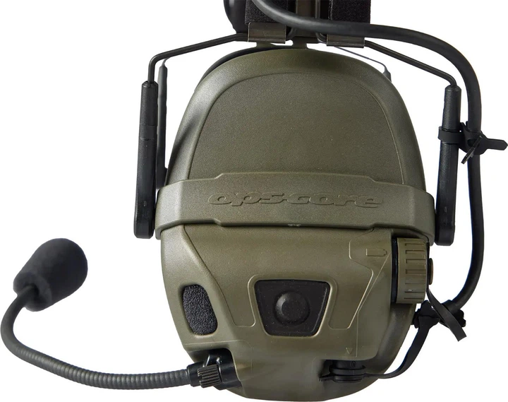 Активные наушники Ops-Core AMP Communication Headset-Connectorized. NFMI. Верхний держатель. Ranger Green - изображение 5
