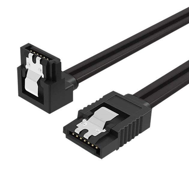 Комплект кабелів SATA III 50 см SATA 3 6 ГБ / з кутом 90 град. SSD HDD - зображення 3