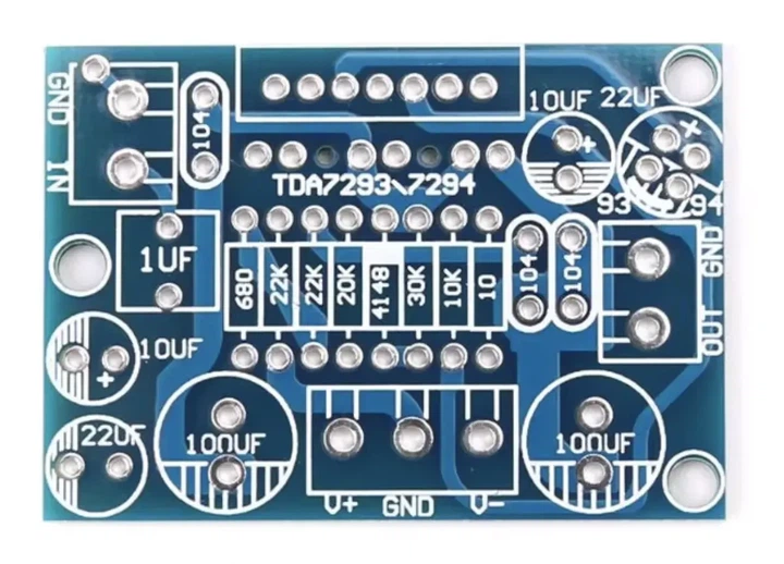 Печатная плата для сборки TDA7293/TDA7294 аудио усилителя - Фото 4 Печатная плата для сборки TDA7293/TDA7294 аудио усилителя - изображение 4