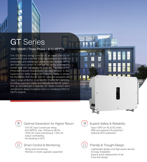 Сетевой инвертор GoodWe GW100K-GT - изображение 2